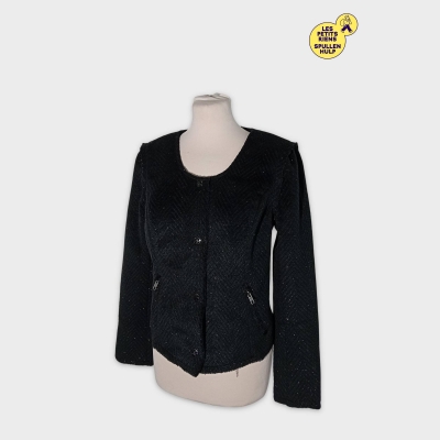 Veste Noire Maison Scotch M Femme Élégante