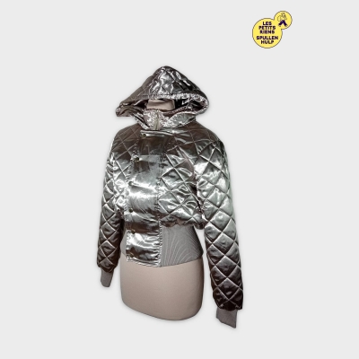 Veste Matelassée Argentée Nikita M Avec Capuche