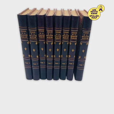 Lot 9 Tomes Histoire Révolution Française - Édition Reliée Marbrée (BL720)