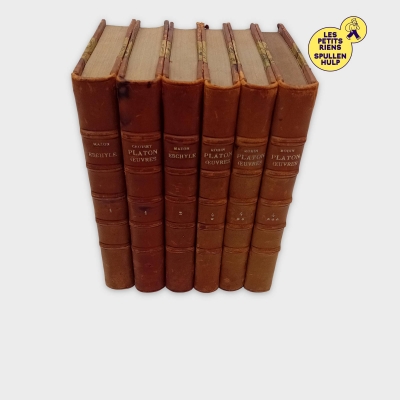 Lot De 6 Livres Œuvres Complètes Platon Eschyle Garnier Frères Vintage (BL721)