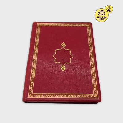Livre Ancien Sagesse Arabe Relié Rouge Et Doré Vintage (BL723)