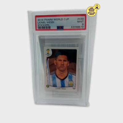 Sticker Panini World Cup 2014 Lionel Messi #430 Psa Mint 9