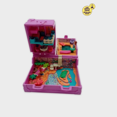 Mini-coffret Polly Pocket Voyage Plage Et Chambre Avec Figurines