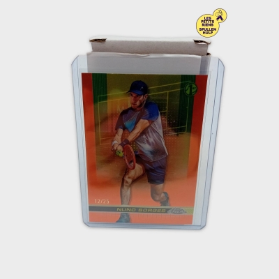 Topps Chrome Tennis Nuno Borges Orange Refractor 12/25 Carte 2024