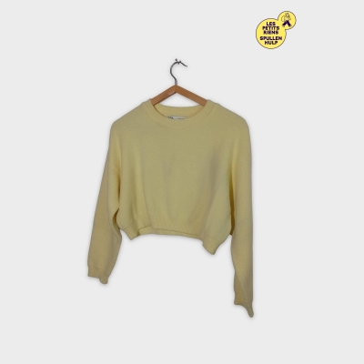 Pull Court Jaune Beurre Zara S