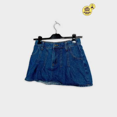 Mini Jupe En Jean Str Teen Bleu Taille Haute S