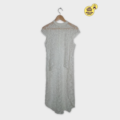 Robe En Dentelle Ivoire Vintage M