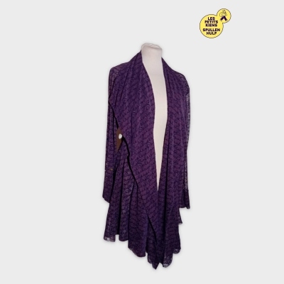 Gilet Kimono Bohème Violet 