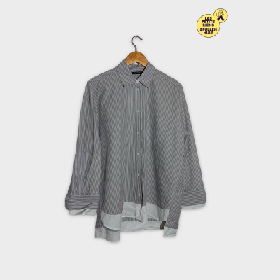 Chemise Rayée Grise Et Blanche Zara S - Neuve Avec Étiquette