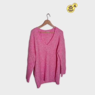 Pull Rose Col En V Zara M