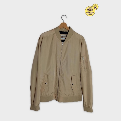 Blouson Bomber Jack & Jones Homme Xl Beige Clair