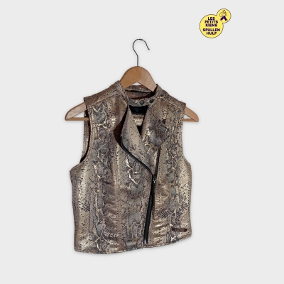 Gilet Sans Manches Guess Métallisé Imprimé Serpent S