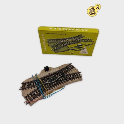 Aiguillage Double Croisement Électrique Märklin Ho 5128 Vintage