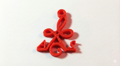 Pendentif personnalisé – impression 3D recyclée