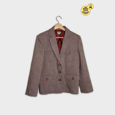Veste Blazer Think Chic Etam Marron T44 Xxl