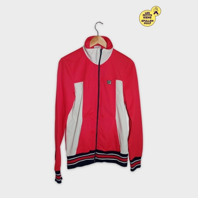 Veste Survêtement Ennerre Newline M Rétro 80s Rouge Blanc Marine