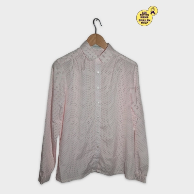 Chemise Femme Vanessa Van Caloen Rose À Pois Rouges L