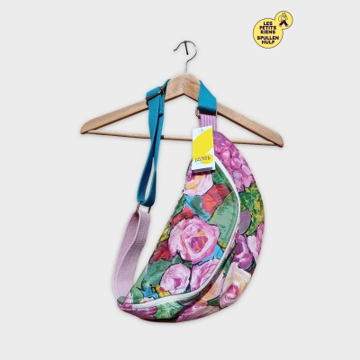 Sac Banane Fleuri Multicolore Label Jaune