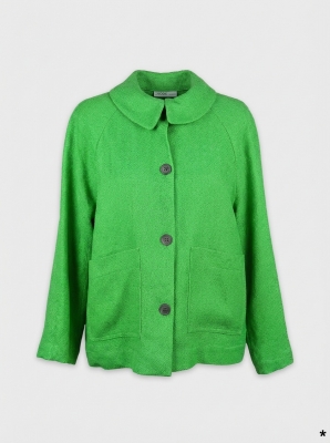 Veste Chemise Surchemise Verte Label Jaune