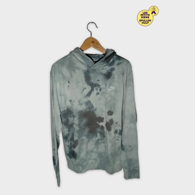 Nike Sweat &Agrave; Capuche Tie-dye Gris Blanc S