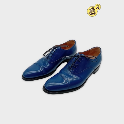 Church's Lowick Richelieu Cuir Bleu Brillant Taille 38,5 Homme