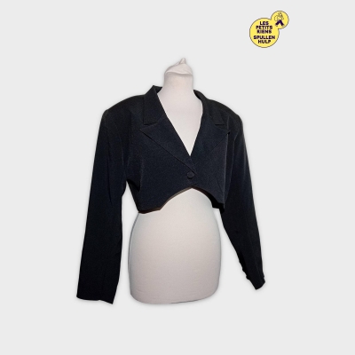 Blazer Court Noir Nasty Gal Collection Taille L 40 Neuf Avec &Eacute;tiquette