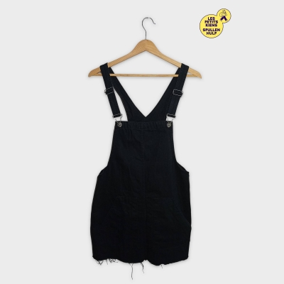 Robe Salopette Jean Noir Pull&bear M T4497