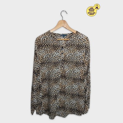 Chemisier Iqf Collection Imprim&eacute; L&eacute;opard Viscose Xxxl