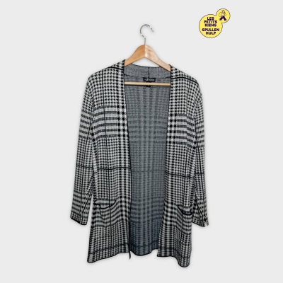 Veste Mi-saison Up2 Fashion Pied-de-poule Noir Blanc M