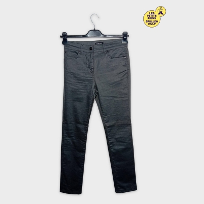 Caroll Paris Pantalon Jean Slim Femme Gris Taille 38 M