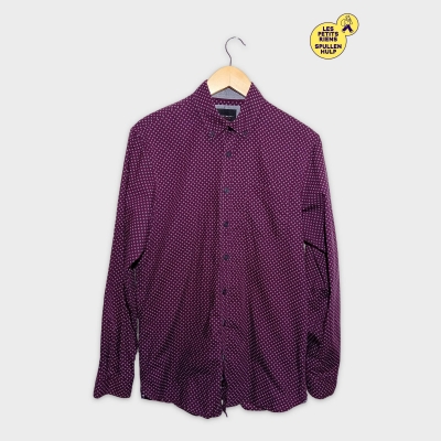 Chemise Homme Westbury Premium M Violette Motif G&eacute;om&eacute;trique