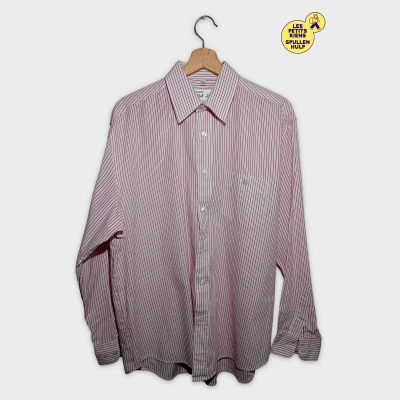 Chemise Homme Black Tulip Blanche Rayures Rouges L 41/42