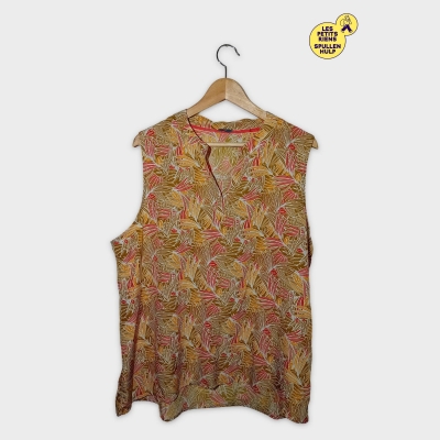 Blouse Femme Zeeman Motifs Feuilles Tropicales Taille 4xl