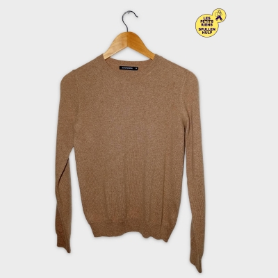 Pull Col Rond Monoprix Femme Camel Xs
