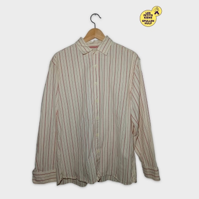 Chemise Mng Man Rayée Rouge Beige Manches Longues L