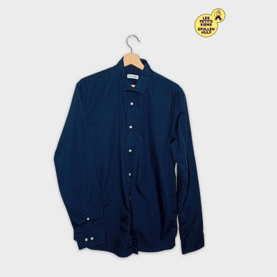 Chemise Homme Jack & Jones Bleue Marine Boutonnée L
