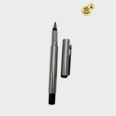 Stylo Plume Parker Acier Brossé & Encre Violette O273