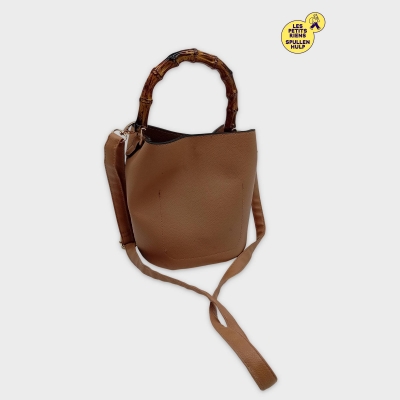 Sac Bandoulière Camel Primark Anse Bambou Élégant Et Pratique