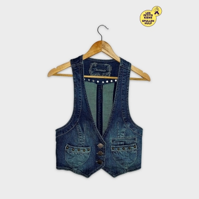 Gilet En Jean Bleu Denim Clockhouse M Sans Manches