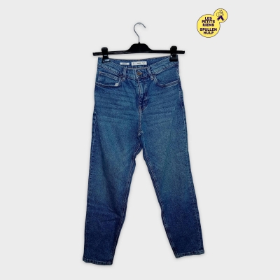 Jean Mom Fit Mango Bleu Délavé Taille 36 S