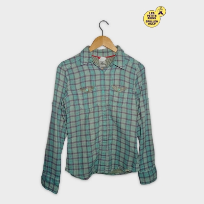 Chemise À Carreaux The North Face Femme Vert Violet S