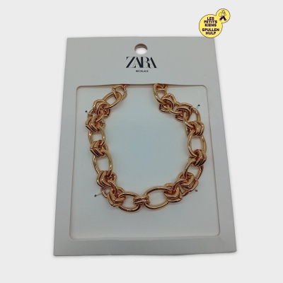 Collier Zara Doré Grosses Mailles M