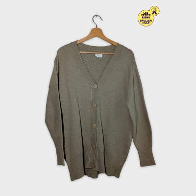 Gilet Beige Vila À Boutons Col V S Oversize