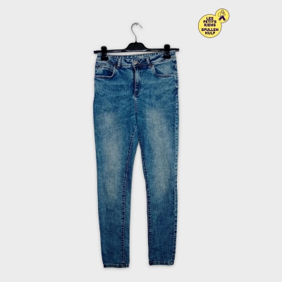 Jean Skinny Taille Haute Bleu Délavé Emile Promod L