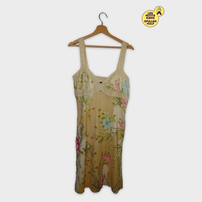 Robe D'été Fleurie Stella Forest Beige L 40