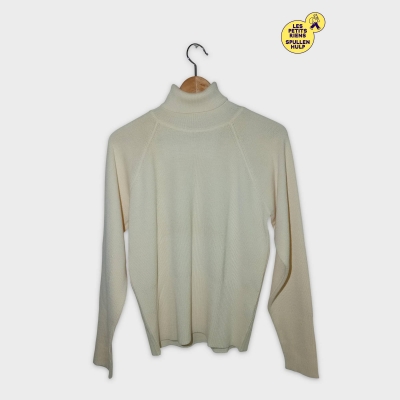 Pull Col Roulé Alain Manoukian Crème Écru Femme L