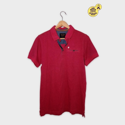Polo Pme Legend Rouge Motif Texturé Homme S