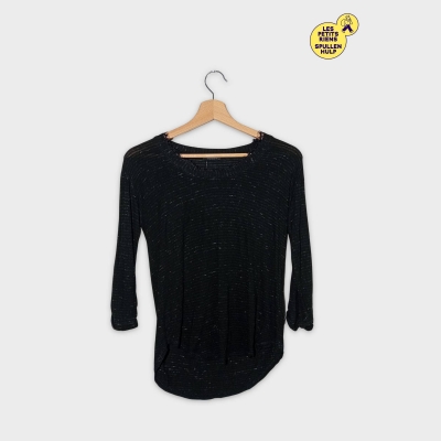 Ikks T-shirt Manches Longues Noir Chiné S Femme