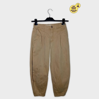 Pantalon Ballon Beige Hollister Taille S Femme Jogger Confortable