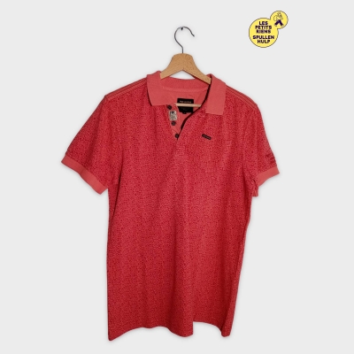 Polo Pme Legend Corail Rouge Texturé Homme S